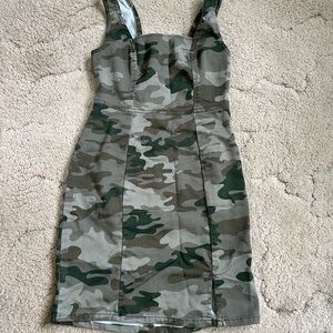 No Boundaries Camo Bodycon Mini Dress